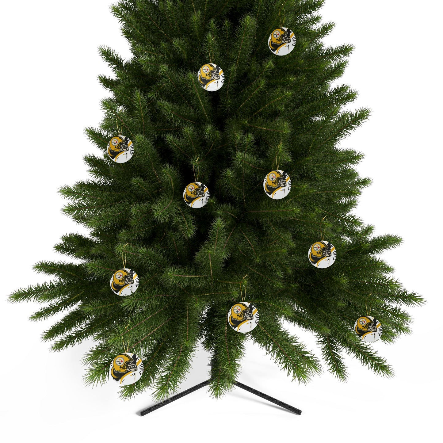 Steelers Ceramic Ornaments - Perfect for Holiday Decor, Gifts, Tree Ornaments, Sports Fan Gifts, Celebrations