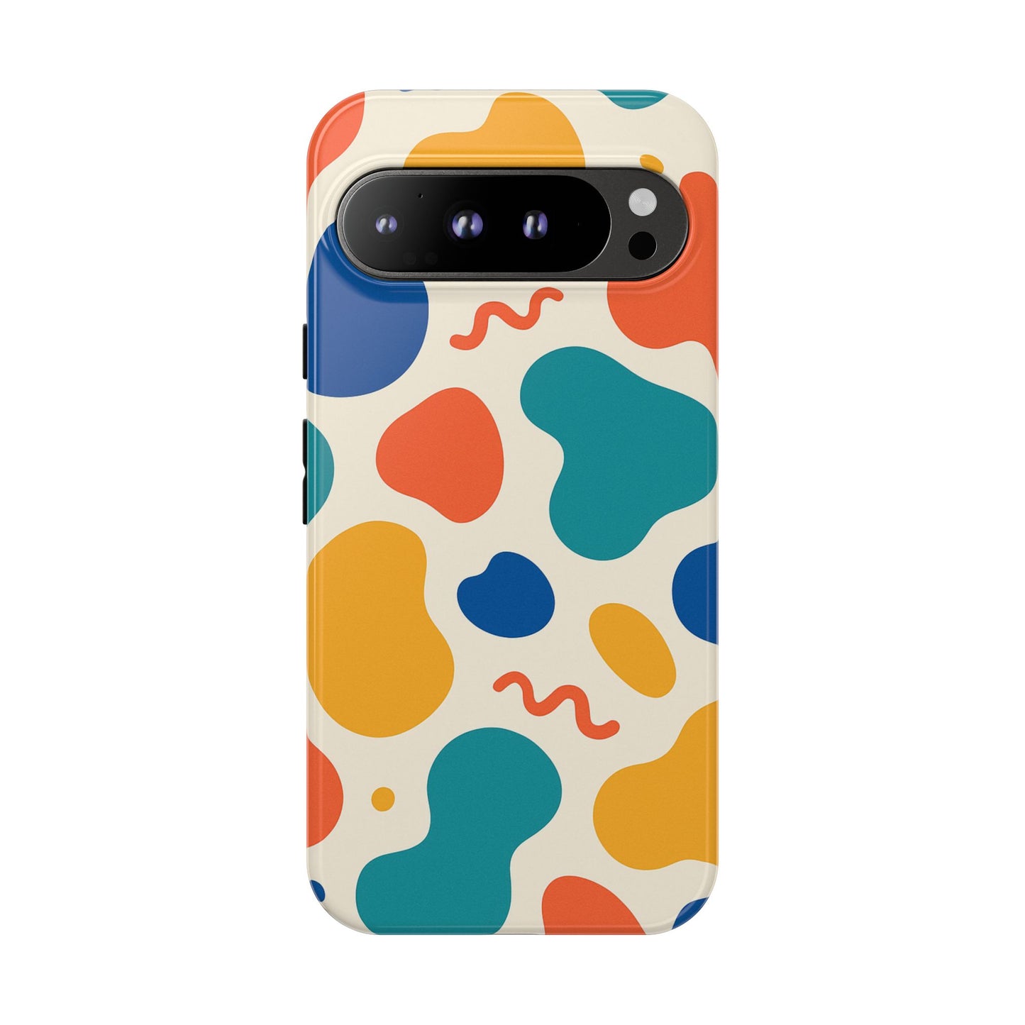Colorful Phone Case with Abstract Design, Stylish Phone Cover, Trendy Tech Accessory for Her, Unique Gift Idea, Fun Patterned Case