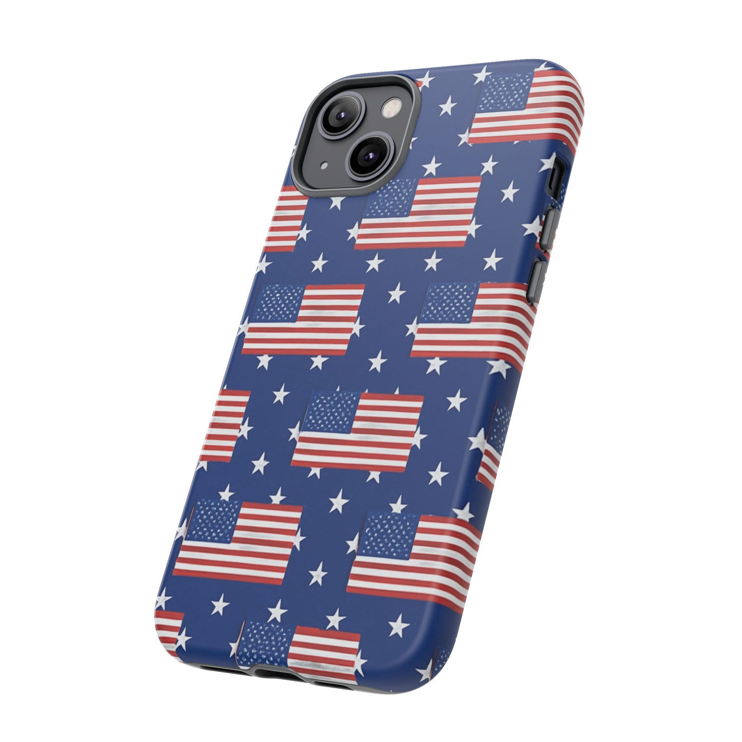 Patriotic Phone Case, Independence Day Accessories, American Flag Design, Star-Spangled Cover, Summer BBQ Gift