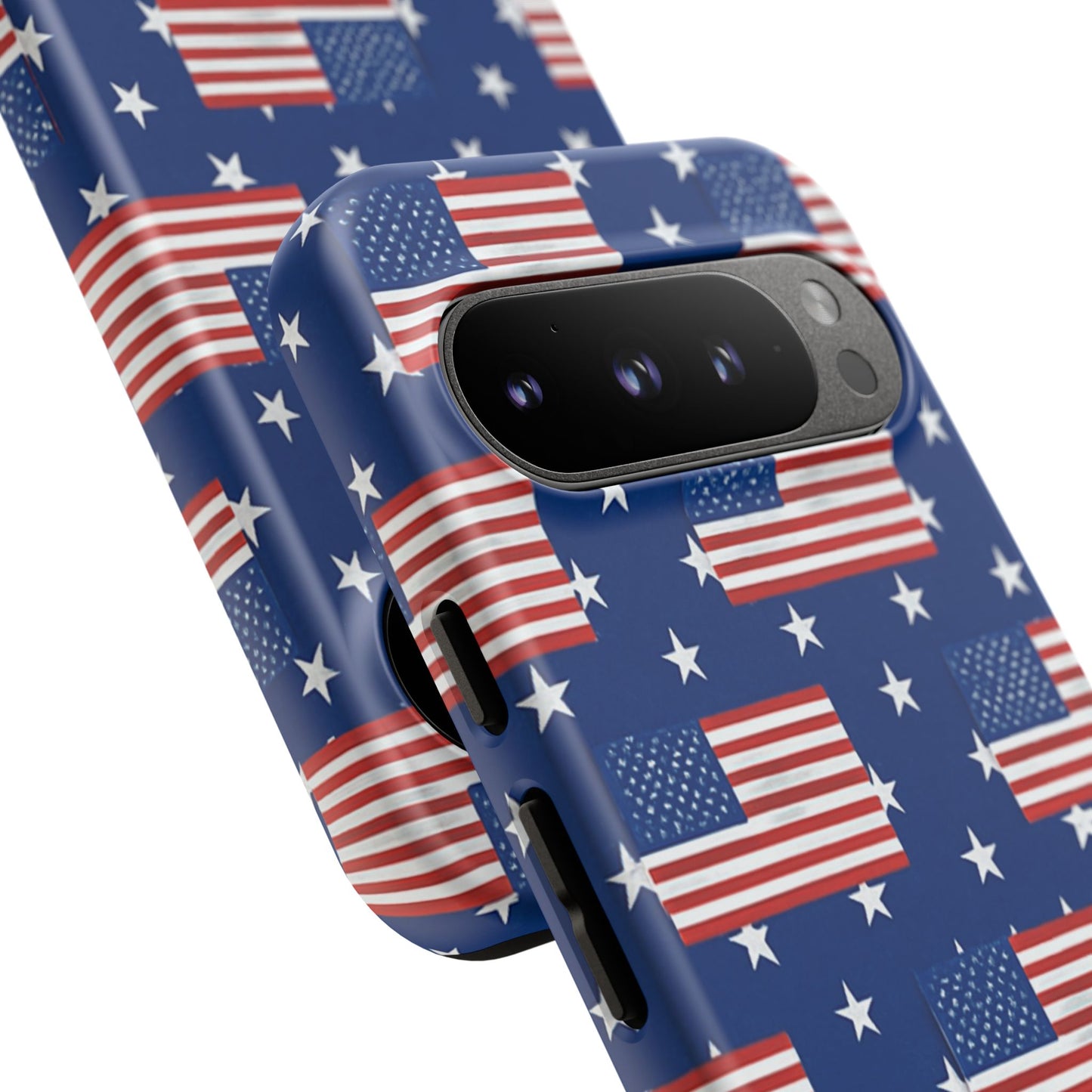 Patriotic Phone Case, Independence Day Accessories, American Flag Design, Star-Spangled Cover, Summer BBQ Gift