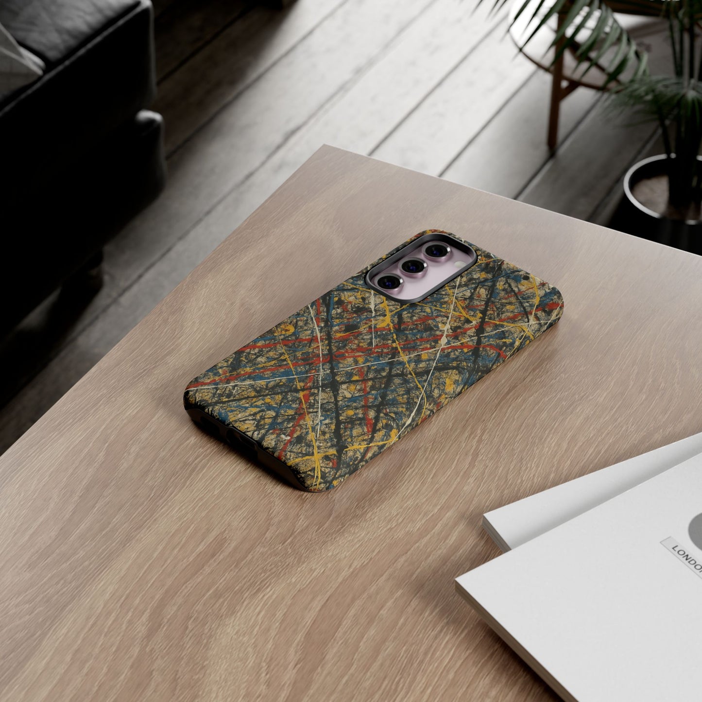 Tough Cases Phone Case - Bold Abstract Design, Stylish Mobile Cover, Unique Gift for Him/Her, Durable Accessory, Trendy Protection