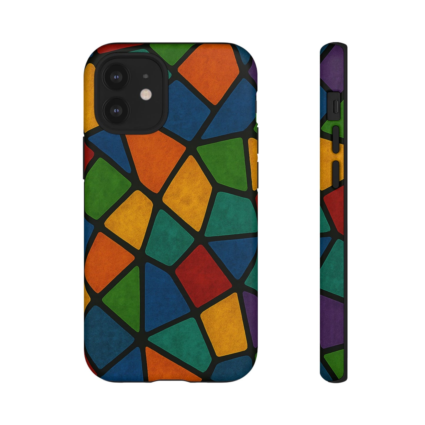 Colorful Mosaic Phone Case, Tough Cell Phone Cover, Vibrant Smartphone Protector, Unique Gift for Weddings, Birthday, Holidays