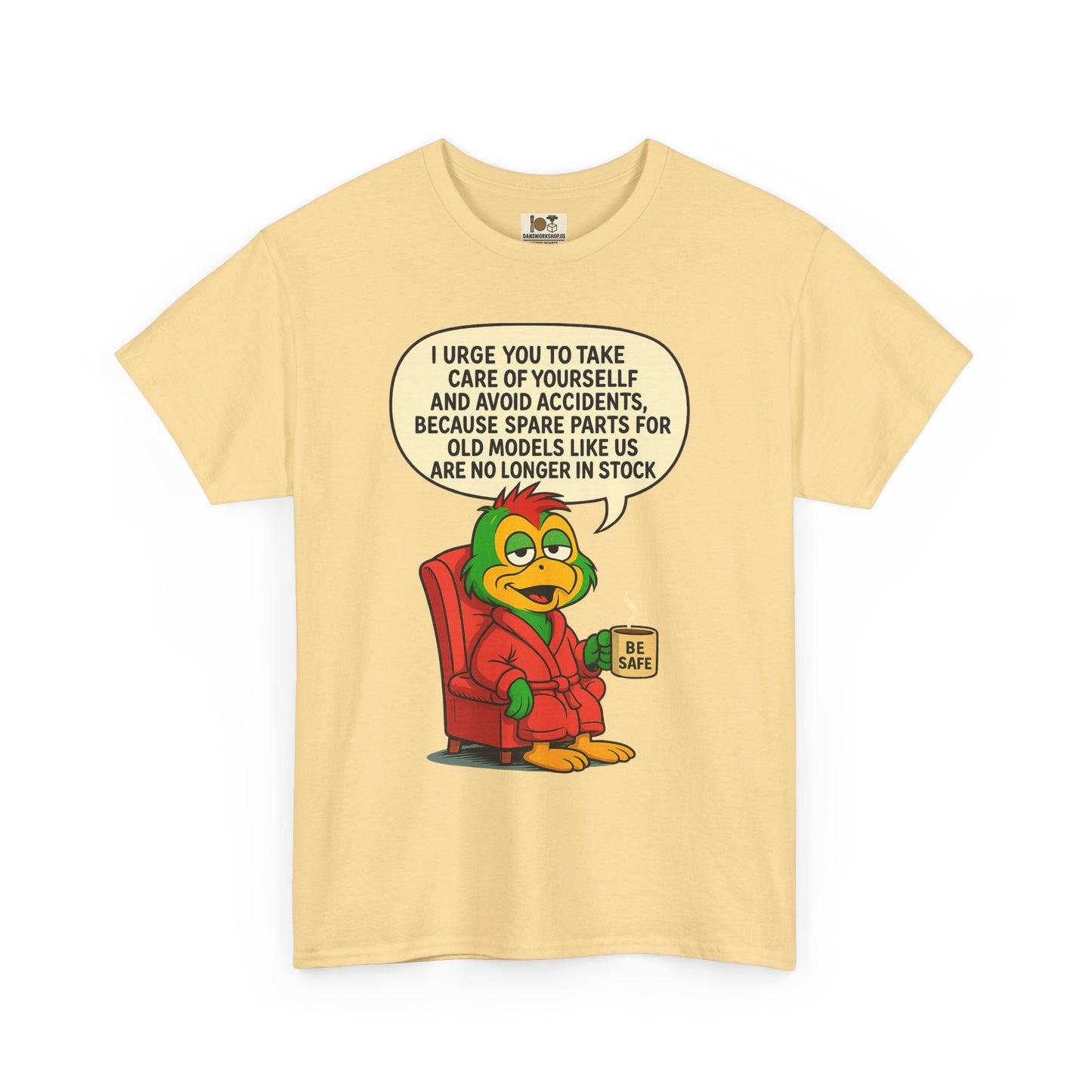 Funny Vintage Cartoon Tee, Unisex Heavy Cotton Shirt, Humorous Gift, Casual Wear, Birthday,or Just Because