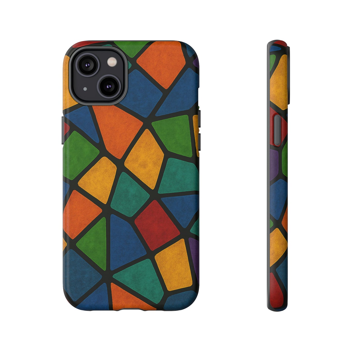 Colorful Mosaic Phone Case, Tough Cell Phone Cover, Vibrant Smartphone Protector, Unique Gift for Weddings, Birthday, Holidays
