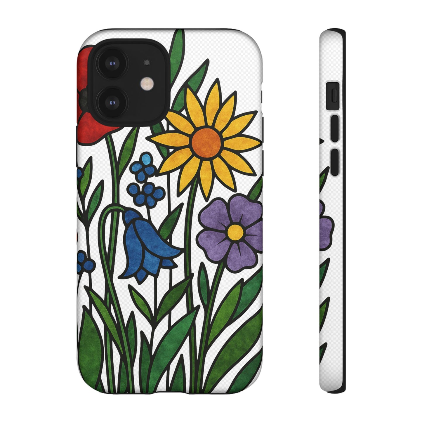Floral Phone Case, Vibrant Flower Design, Tough Protection, Gift for Nature Lovers, Spring Decor