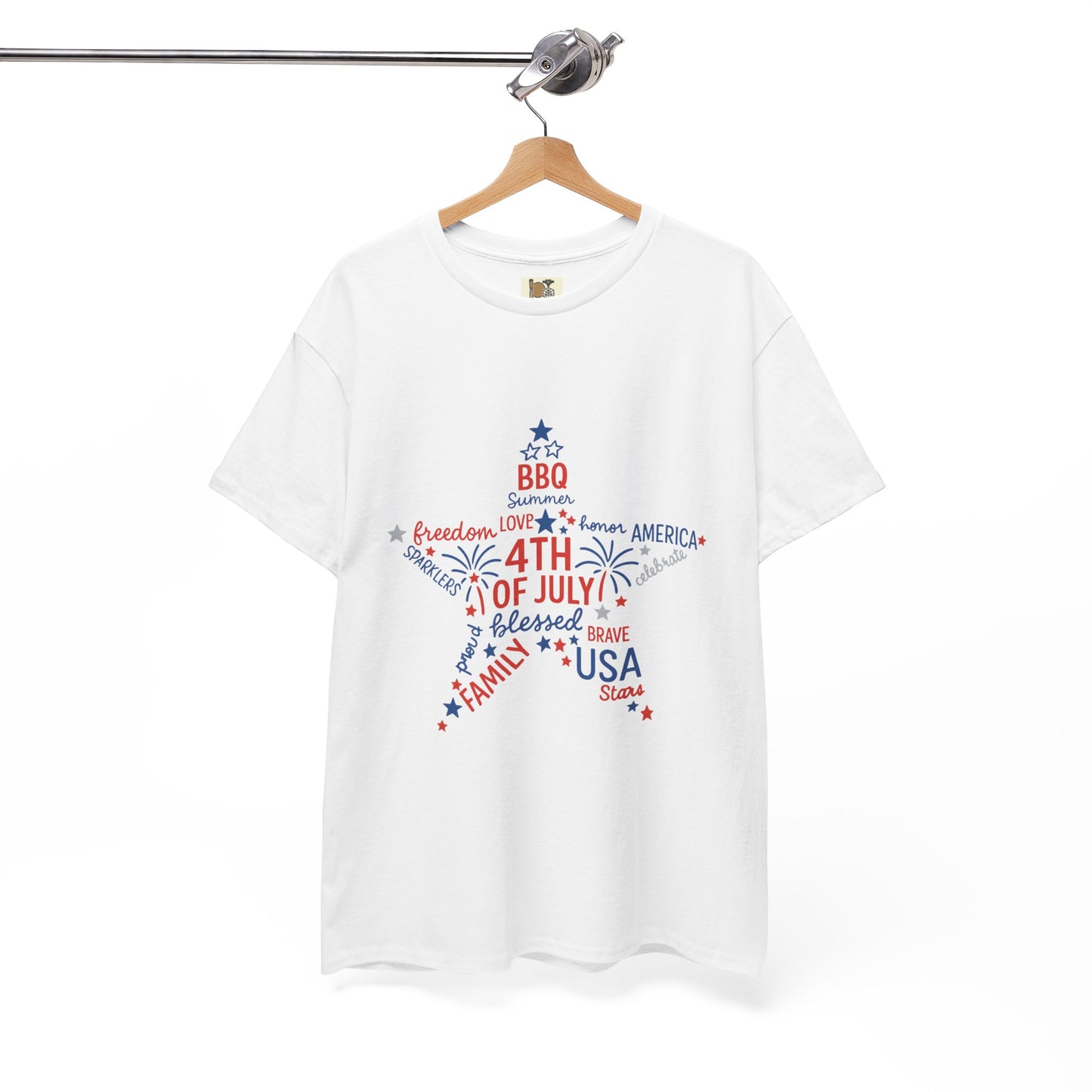 Patriotic T-Shirt for Independence Day, 4th of July Tee, BBQ Celebration Shirt, Family Gathering Top, USA Freedom Apparel