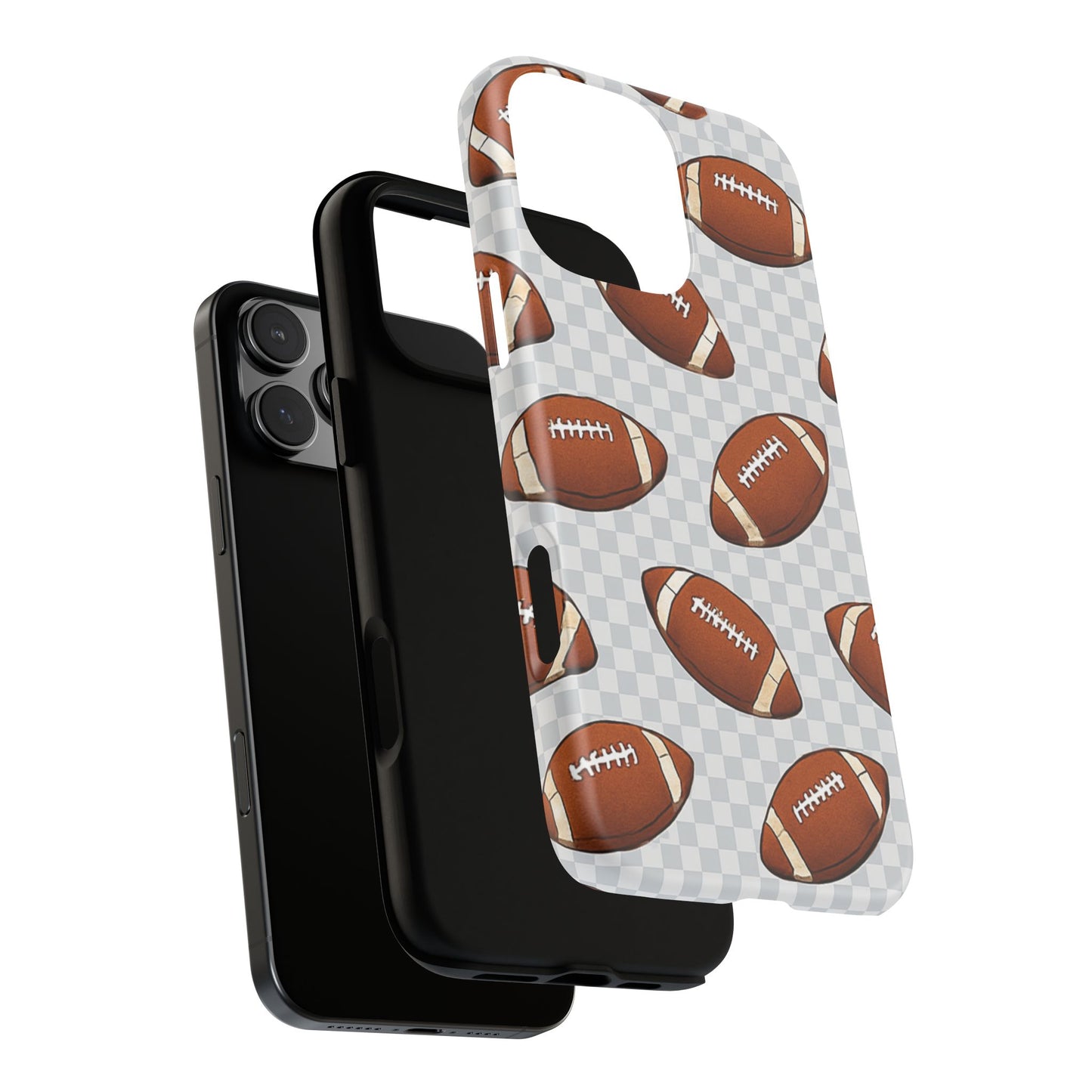 Football Phone Case, Tough Cases for Sports Fans, Unique Gift for Football Lovers, Protective Decor, Athletic Accessories