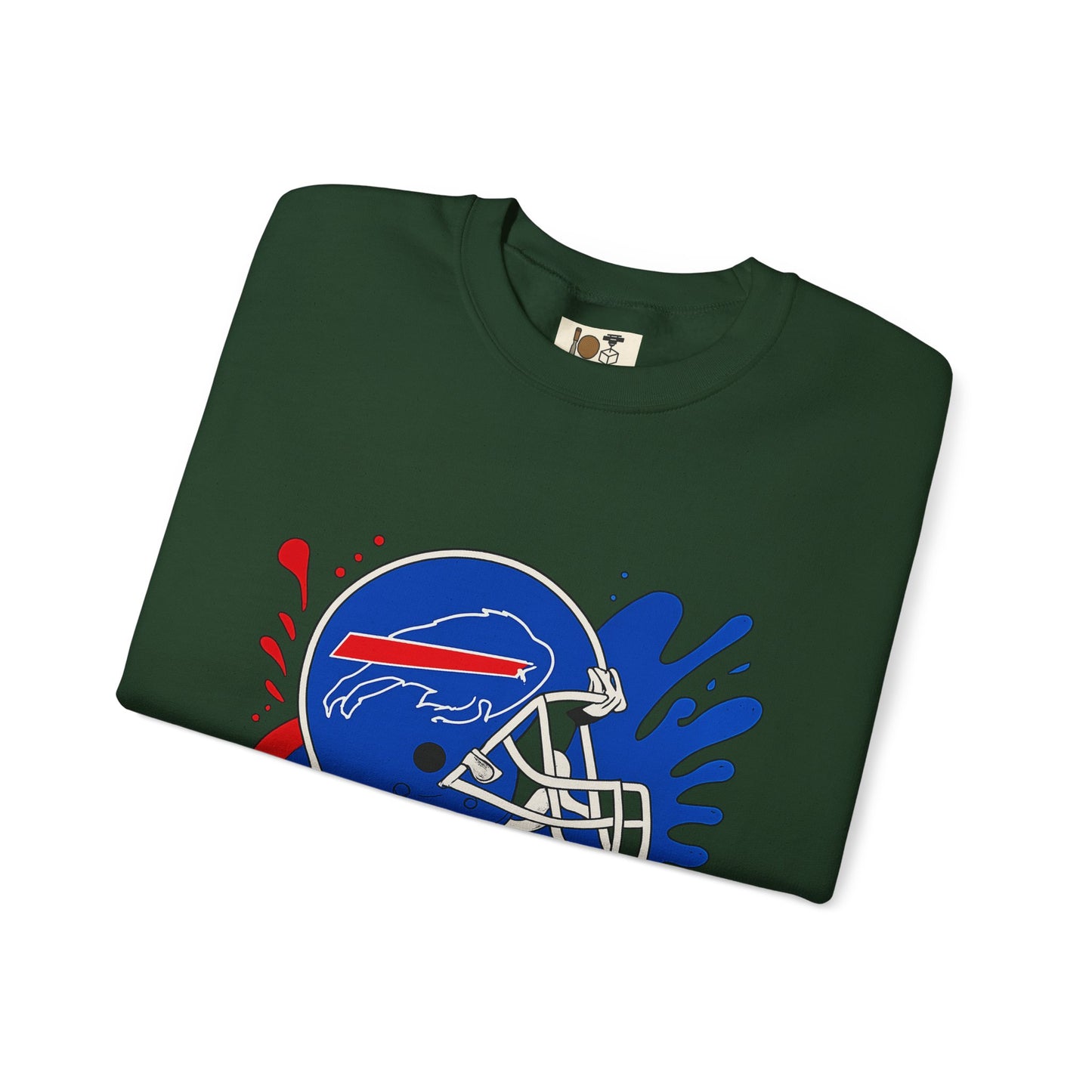 Buffalo Bills Inspired Crewneck Sweatshirt, NFL Fan Gear, Casual Sportswear, Game Day Apparel, Unisex Sweatshirt, Tailgate Clothing