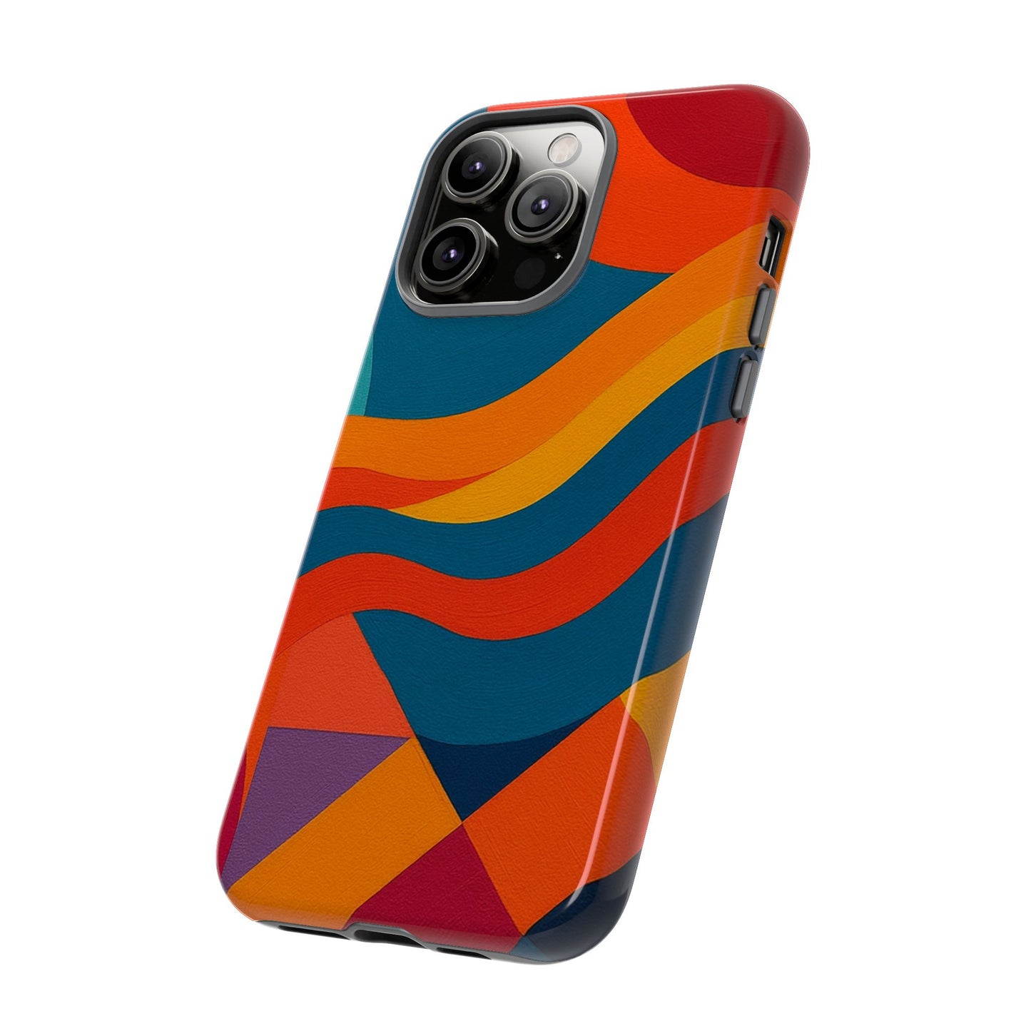 Vibrant Phone Case, Abstract Design Cover, Tough Cases for All Occasions, Stylish Gift for Tech Lovers, Modern Phone Accessories