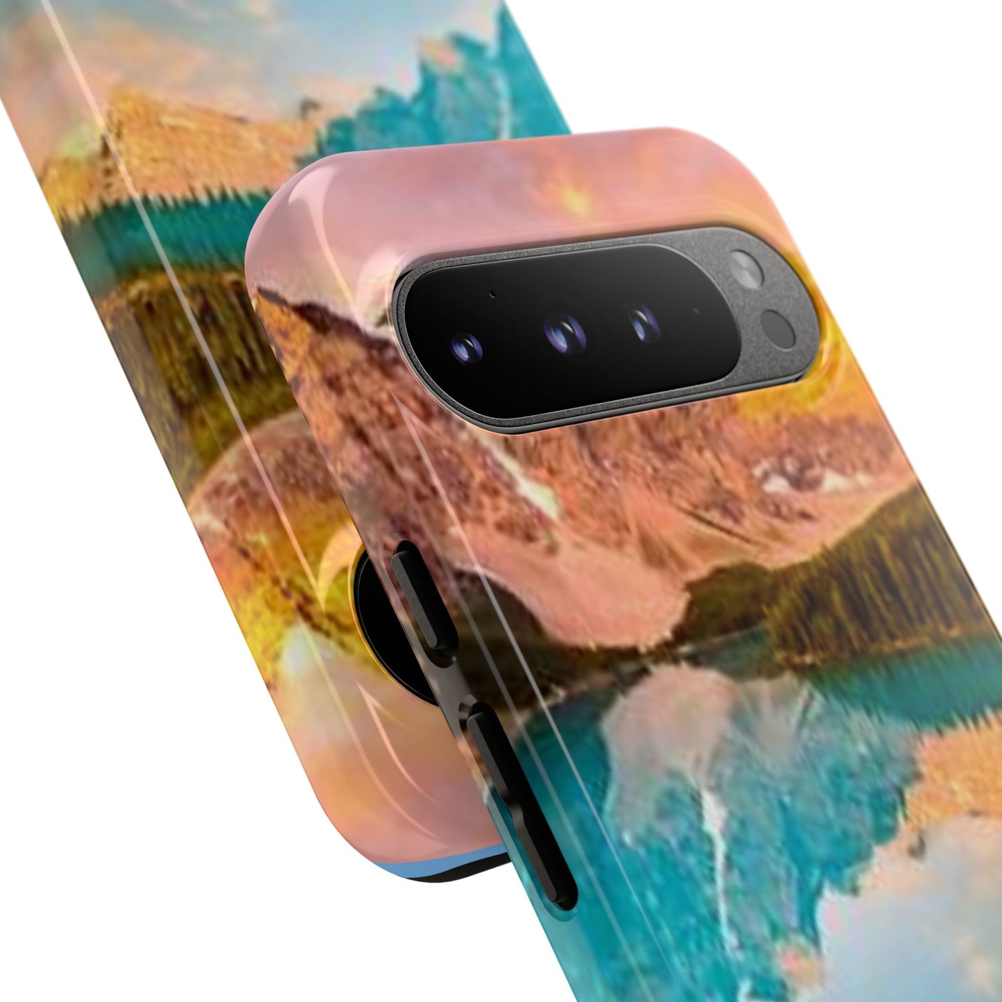 Nature-Inspired Phone Case with Mountain and Lake Design, Aesthetic Tough Cases for Outdoor Lovers, Phone Protection, Gift for Nature [...]