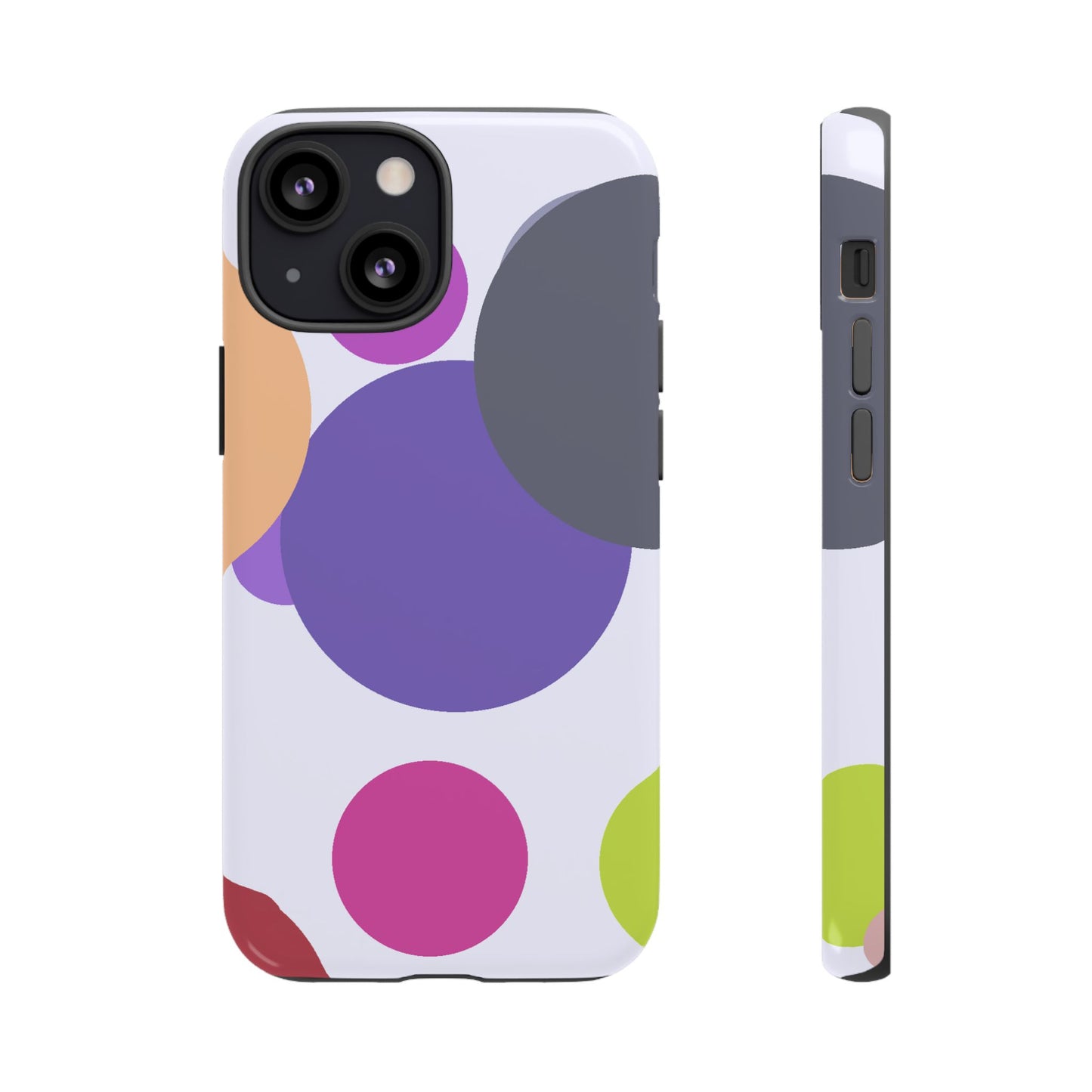 Colorful Geometric Phone Case, Bold Protective Cover for iPhone, Unique Gift for Trendy Teens, Fun Customizable Cases, Modern Design