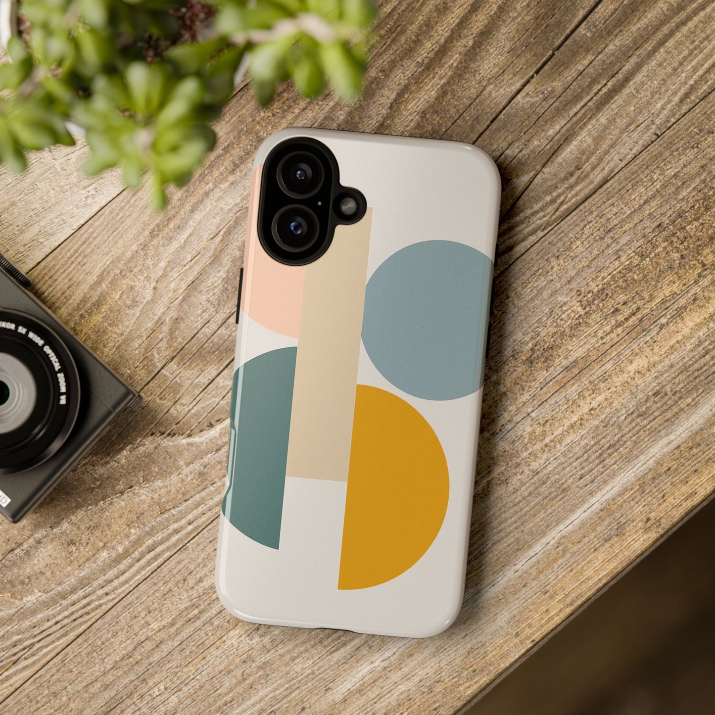 Minimalist Geometric Phone Case, Stylish Protective Cover for Phones, Modern Design, Gift for Him/Her, Trendy Tech Accessory
