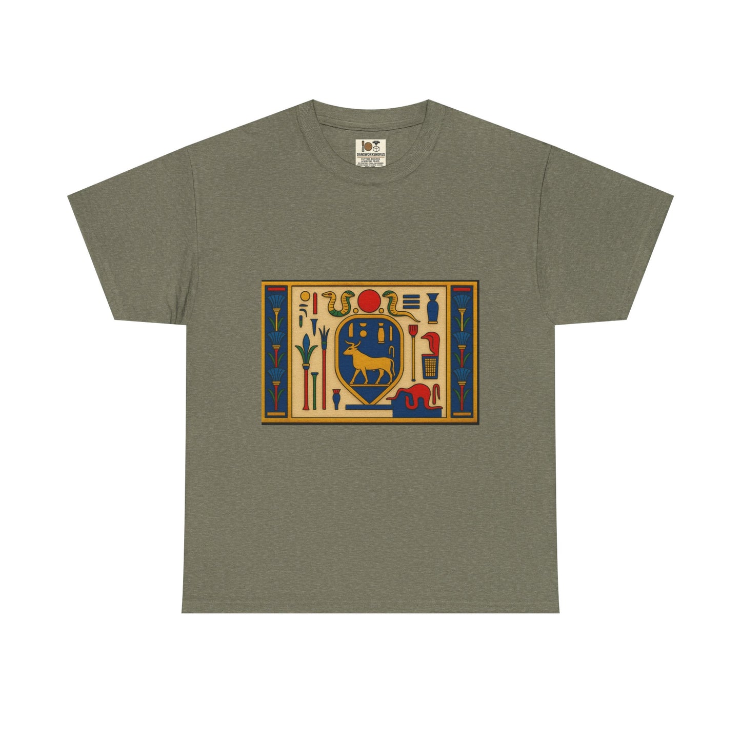 Egyptian Hieroglyphs Unisex Heavy Cotton Tee, Graphic Tee, Casual Wear, Gift Idea, Unique Shirt, Summer Style