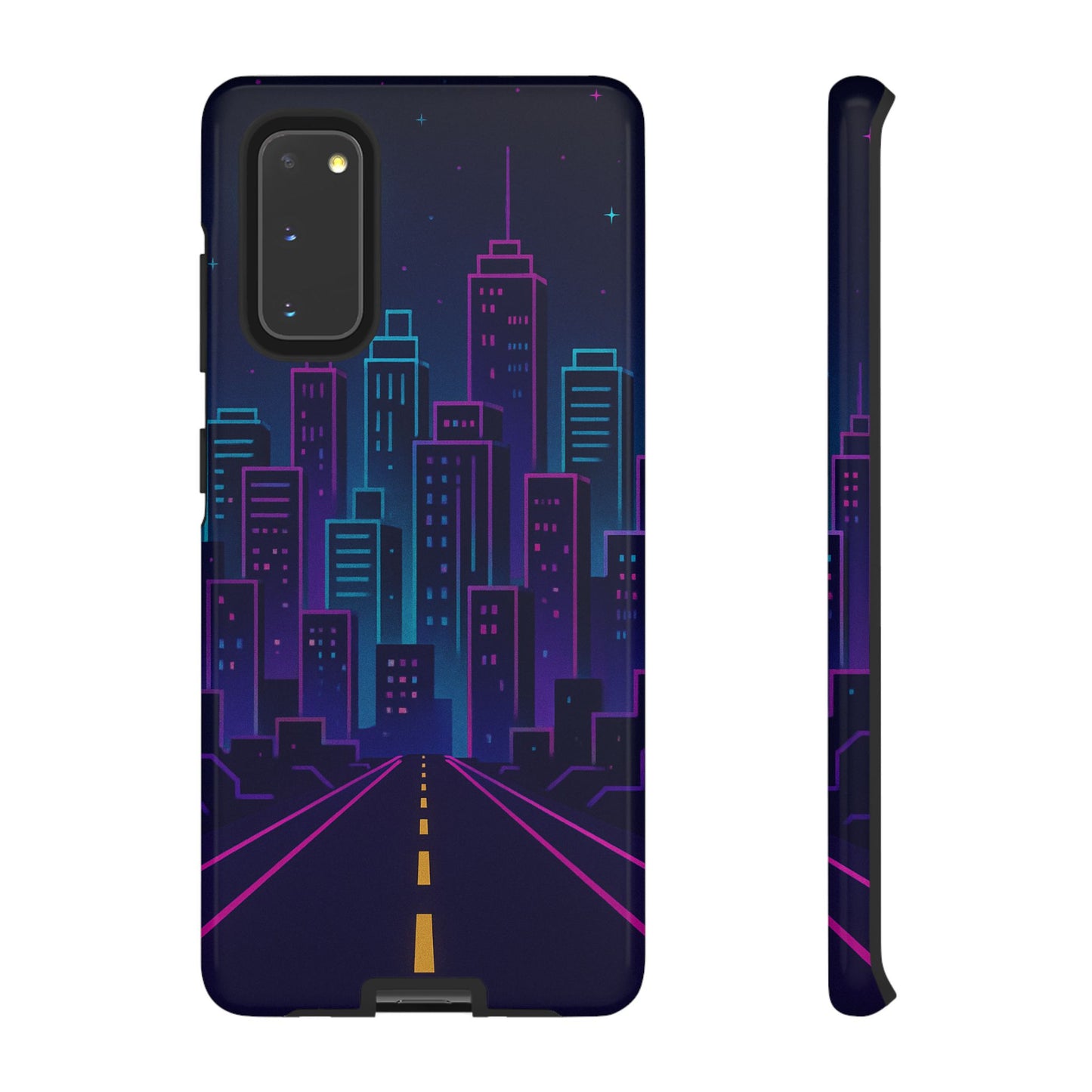 Cityscape Phone Case, Tough Cases, Urban Style, Nighttime Vibe, Phone Cover, Gift for City Lovers, Modern Design