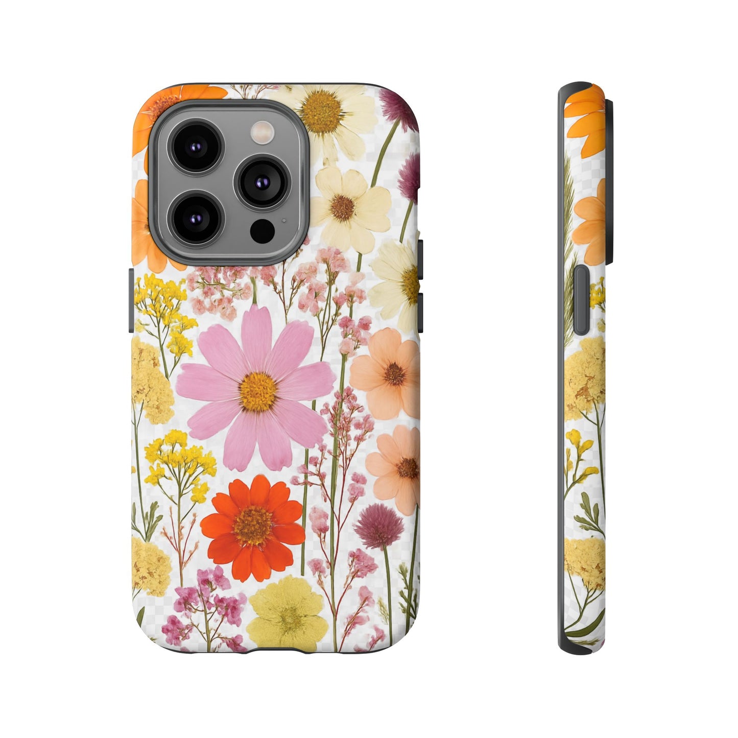 Floral Phone Case - Tough Cases, Stylish Protective Cover, Flower Design, Trendy Gift, Nature Lover Accessory, DRIED FLOWERS