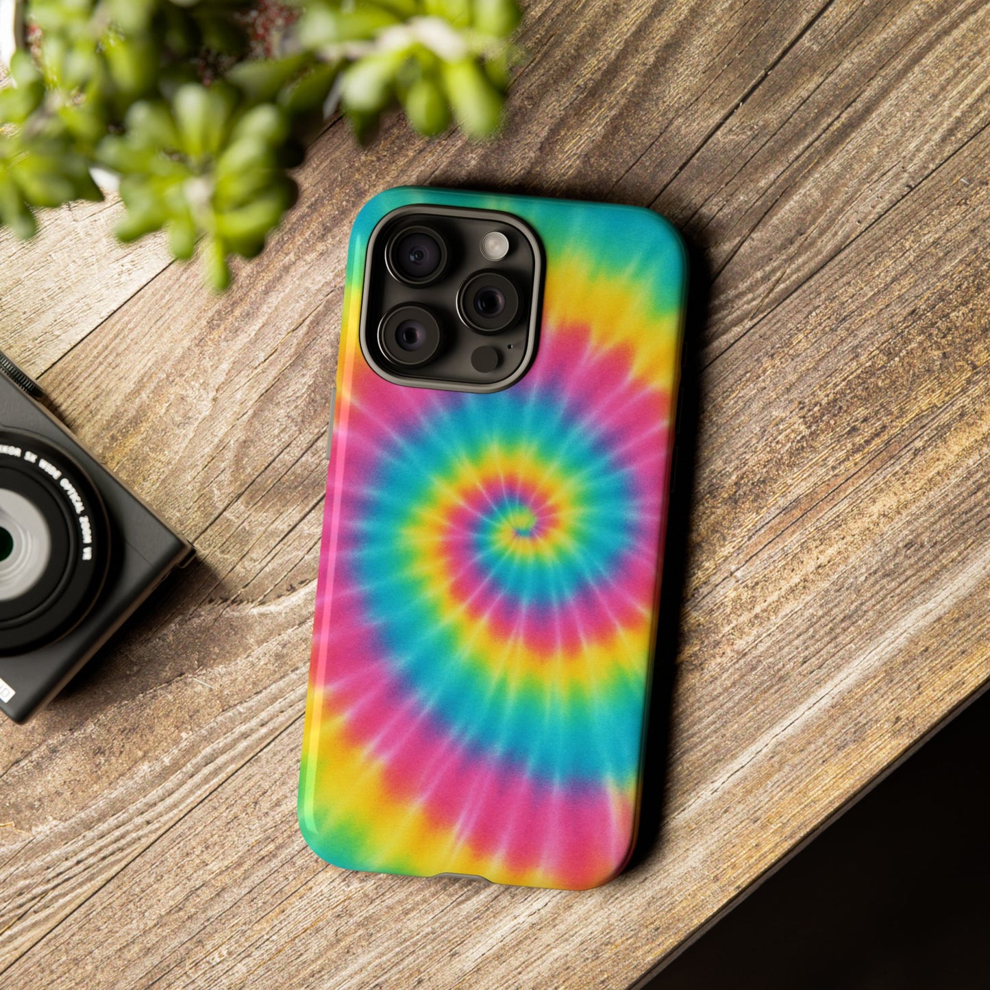 Colorful Tie-Dye Phone Case, Vibrant Phone Cover, Boho Style Accessory, Gift for Teens, Trendy Phone Accessories
