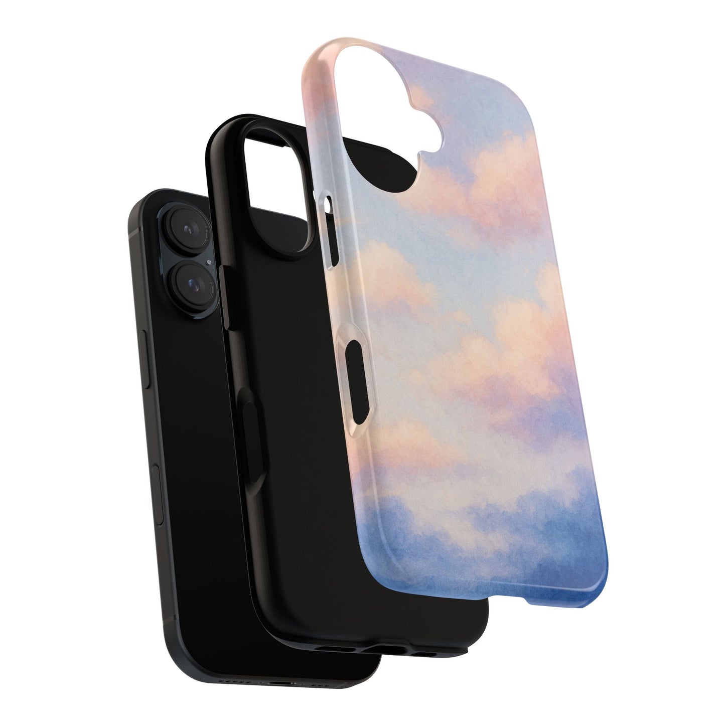 Sky Blue Cloud Phone Case, Tough Phone Cover, Aesthetic Cell Phone Accessory, Gift for Teen, Trendy Tech Protection