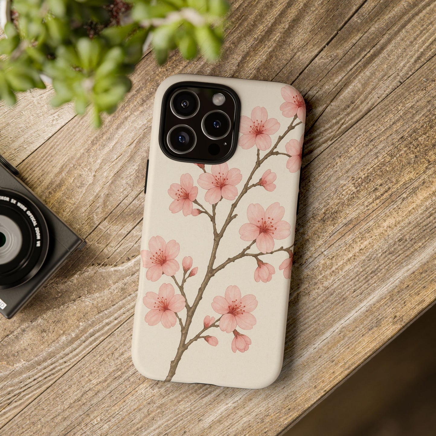 Cherry Blossom Phone Case, Floral Phone Cover, Tough Case for Gifts, Spring Decor, Cute Tech Accessories, Nature Lover's Gift