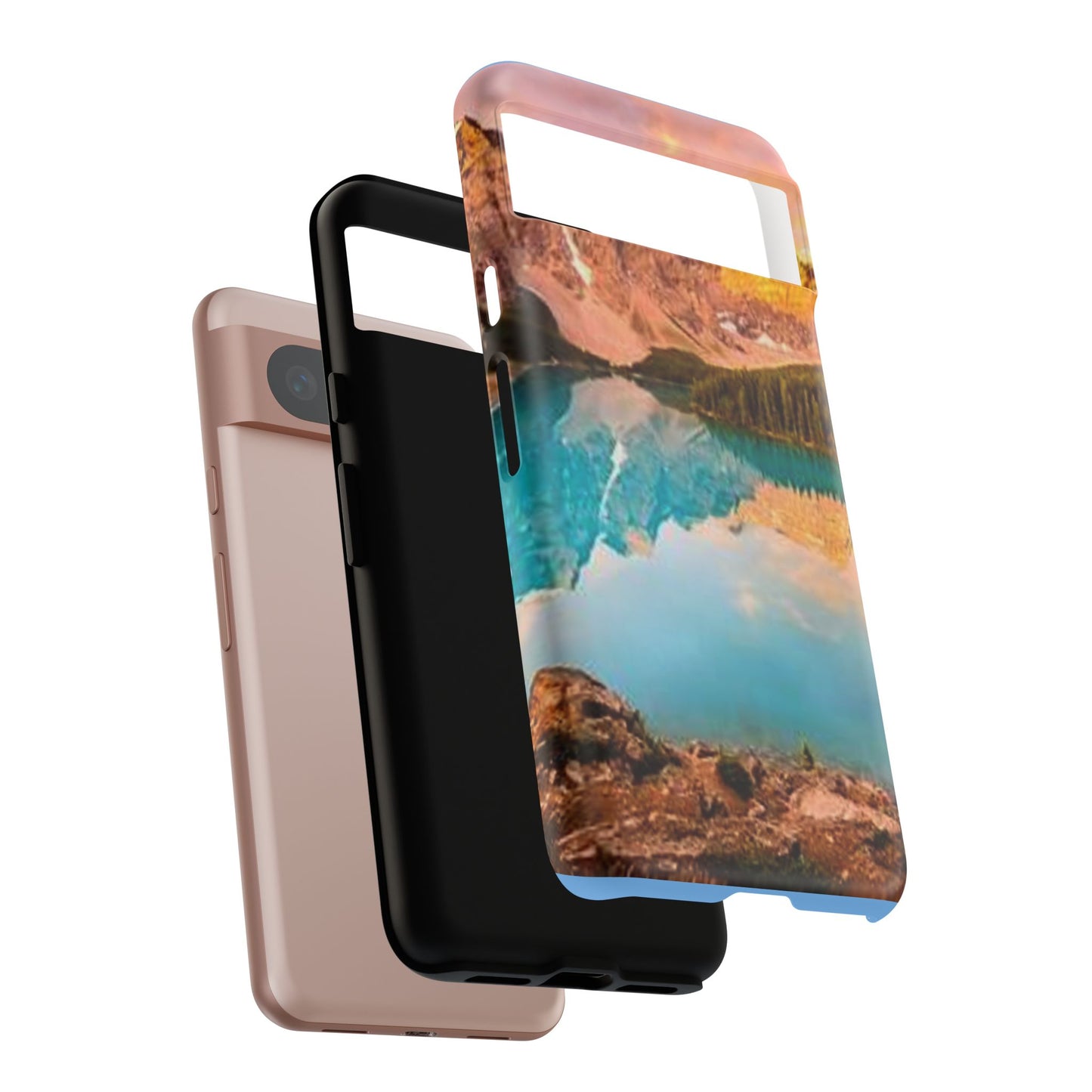 Nature-Inspired Phone Case with Mountain and Lake Design, Aesthetic Tough Cases for Outdoor Lovers, Phone Protection, Gift for Nature [...]