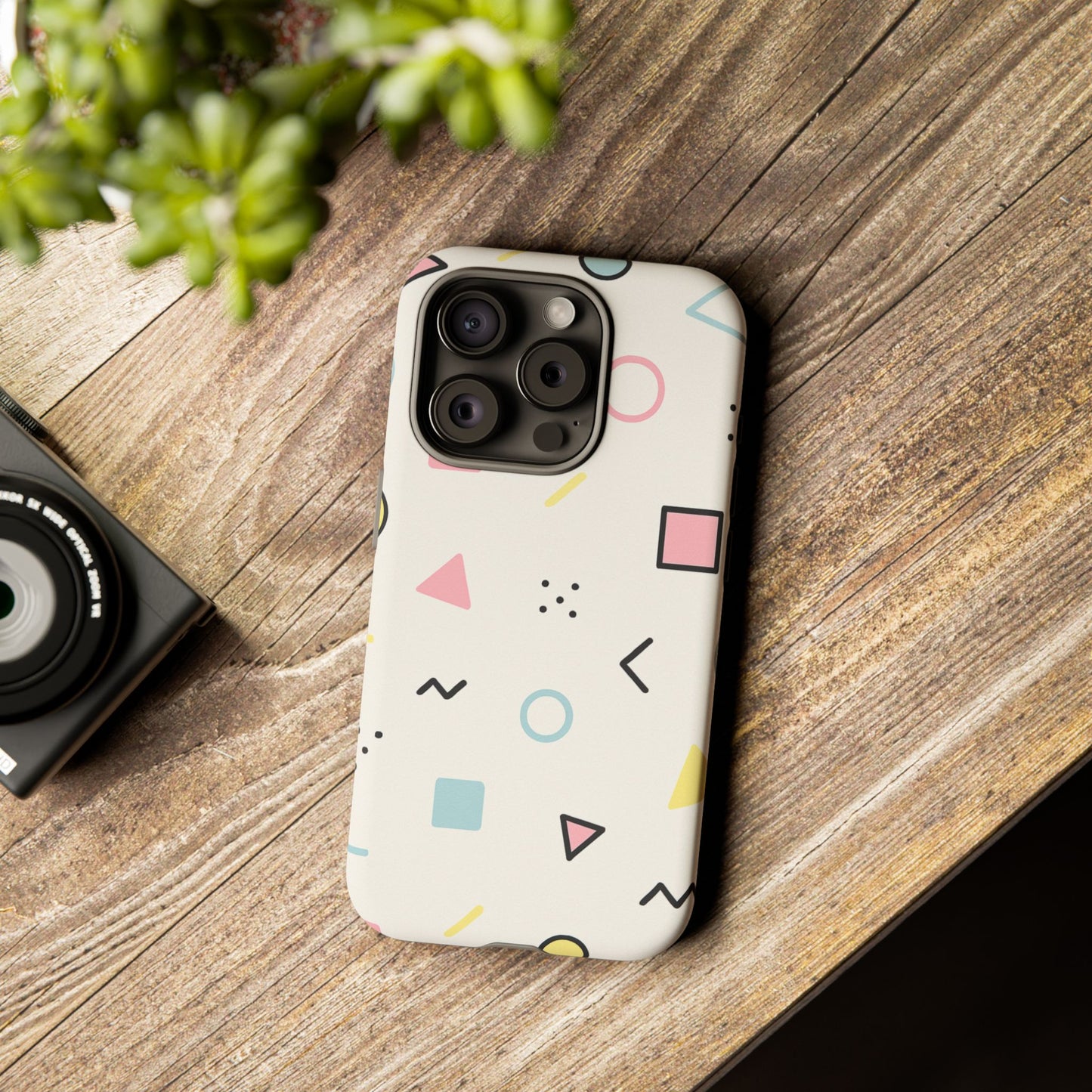 Geometric Phone Case - Stylish Tough Cases for Trendsetters, Unique Phone Covers, Modern Accessories, Gift Ideas for Her