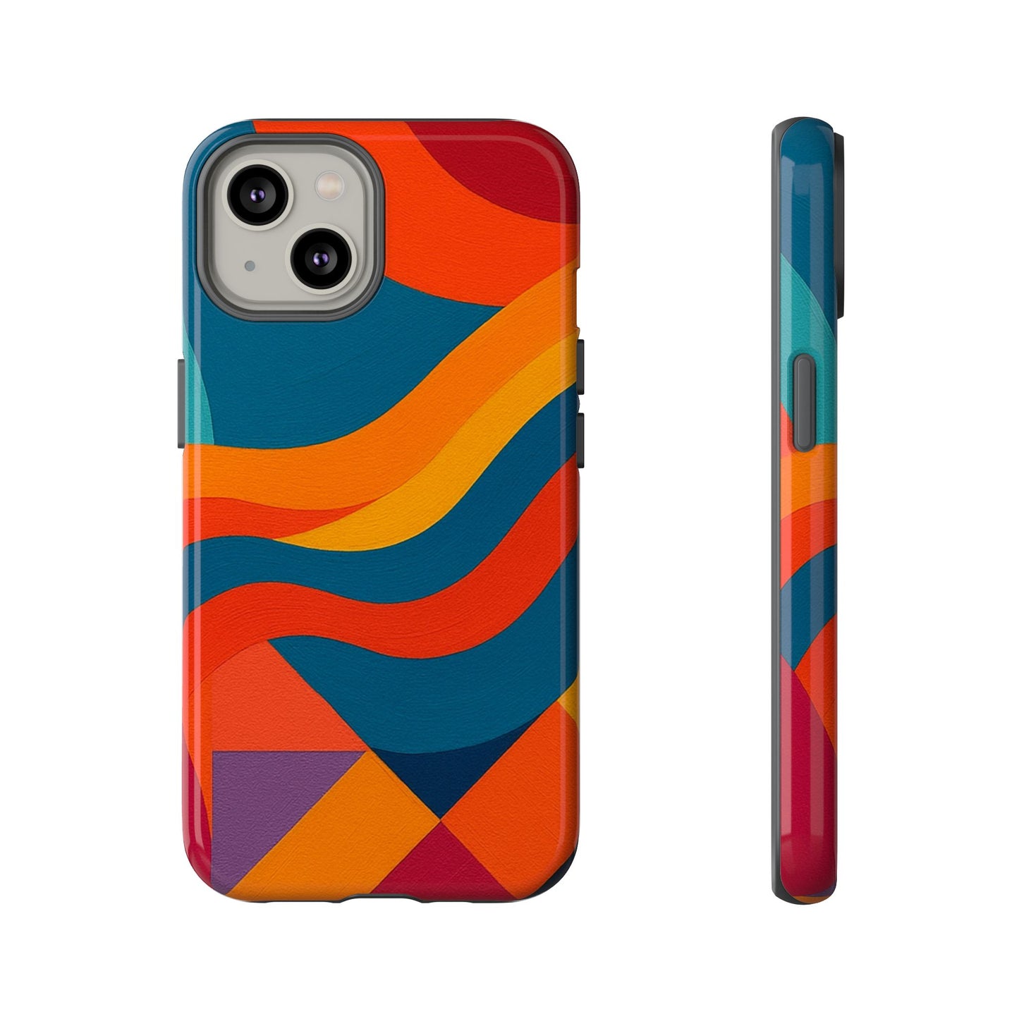 Vibrant Phone Case, Abstract Design Cover, Tough Cases for All Occasions, Stylish Gift for Tech Lovers, Modern Phone Accessories