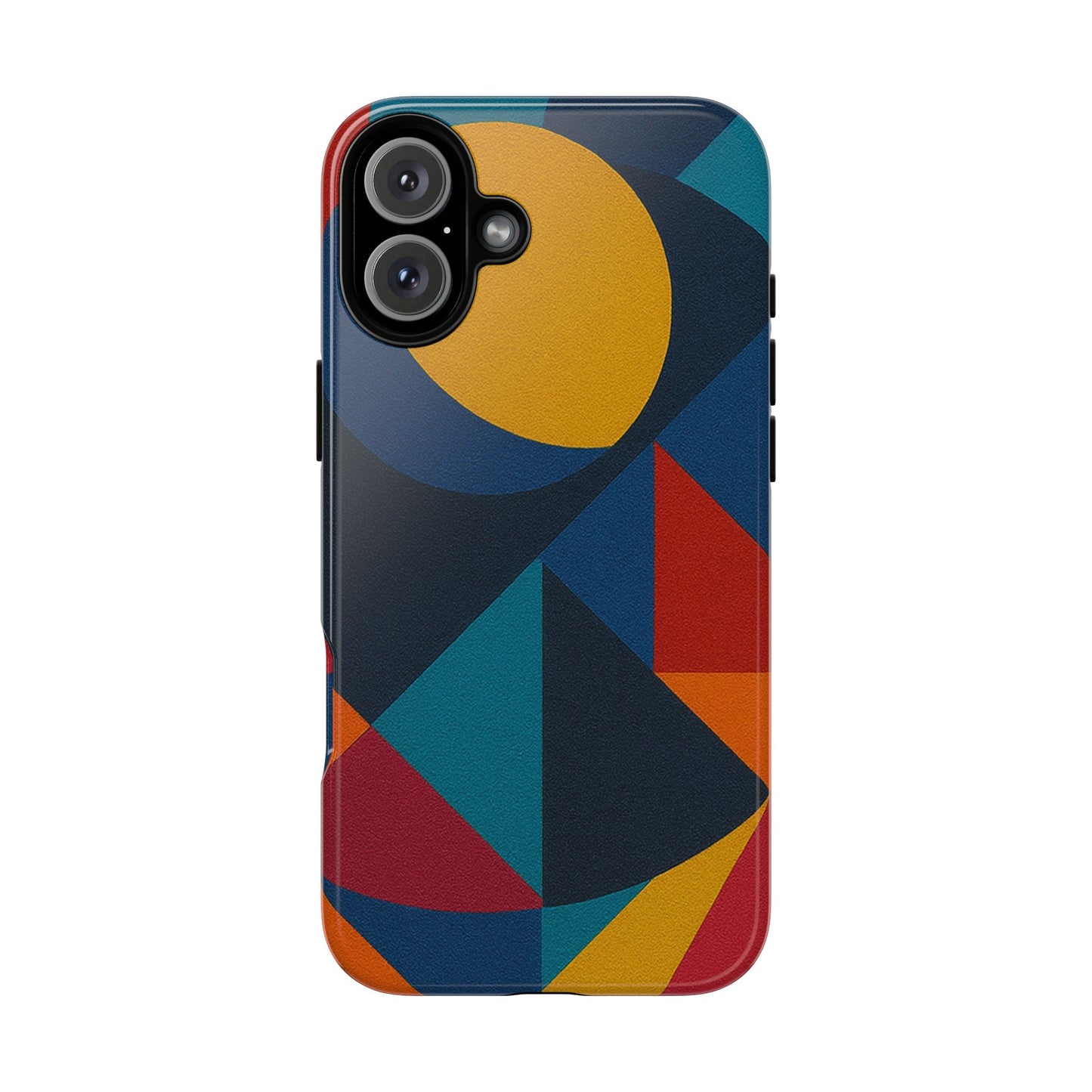Vibrant Phone Case, Colorful Phone Cover, Geometric Design, Artistic Gift, Trendy Accessory, Vibrant Colors, Unique Design