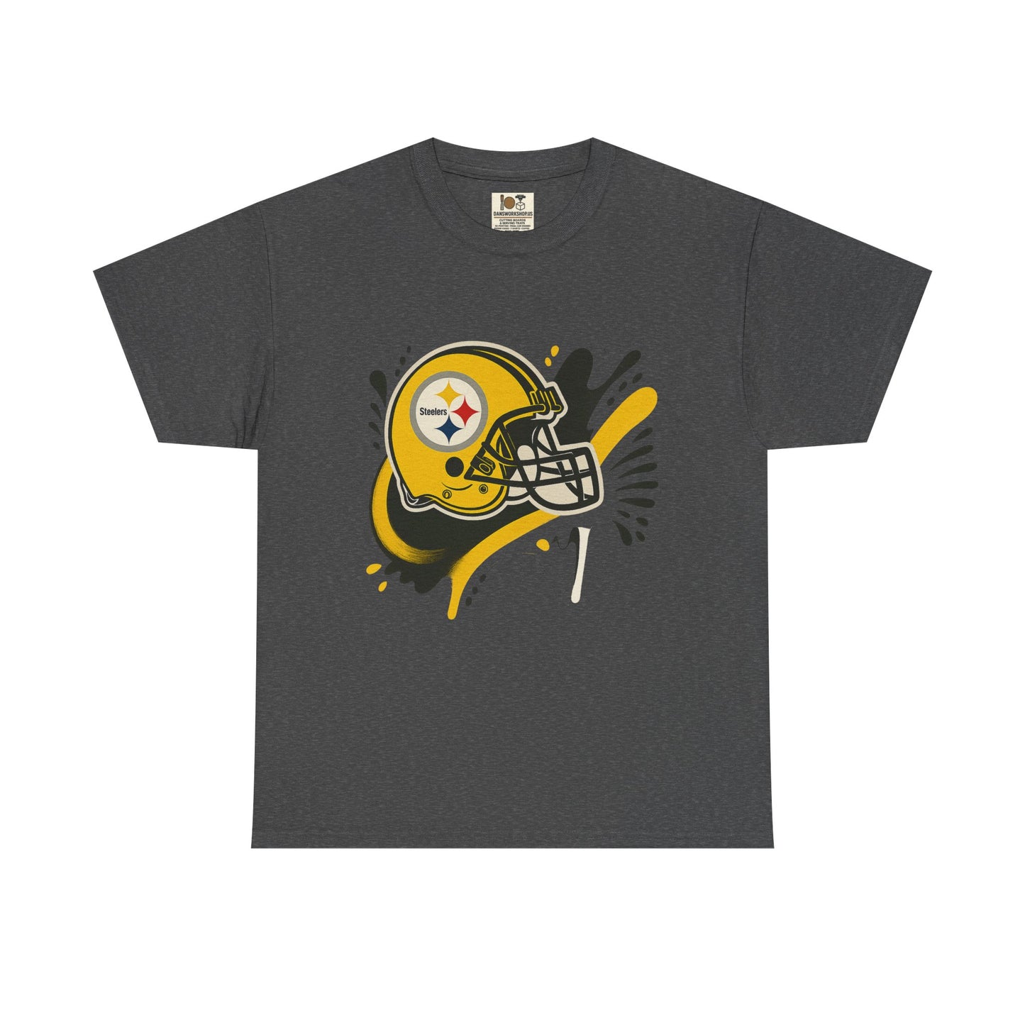 Pittsburgh Steelers Inspired Unisex Heavy Cotton Tee, Sports Fan T-Shirt, Game Day Apparel, Gift for Him/Her, Football Season Style