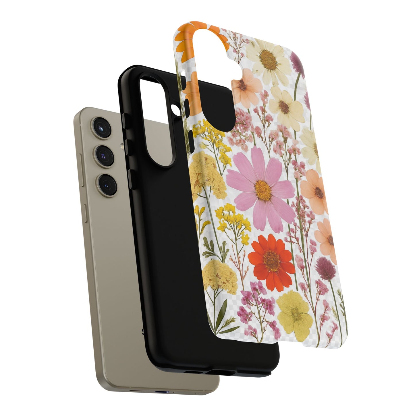 Floral Phone Case - Tough Cases, Stylish Protective Cover, Flower Design, Trendy Gift, Nature Lover Accessory, DRIED FLOWERS