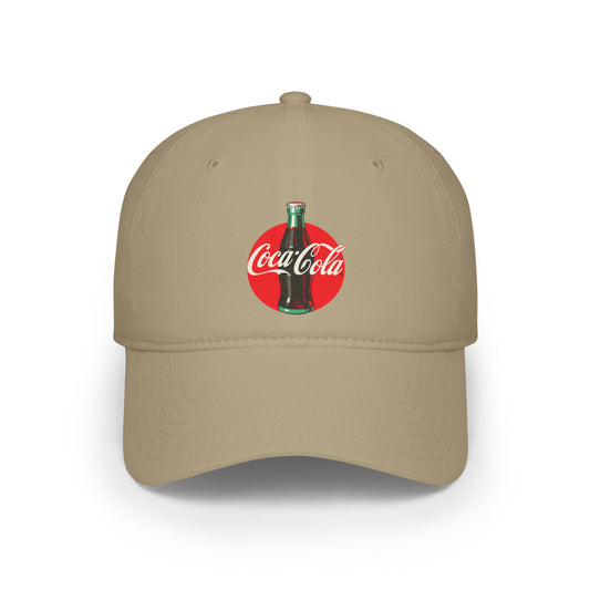 Coca-Cola Low Profile Baseball Cap, Vintage Cap, Unisex Hat, Gift for Coca-Cola Lovers, Adjustable Cap, Summer Accessory, Red Hat