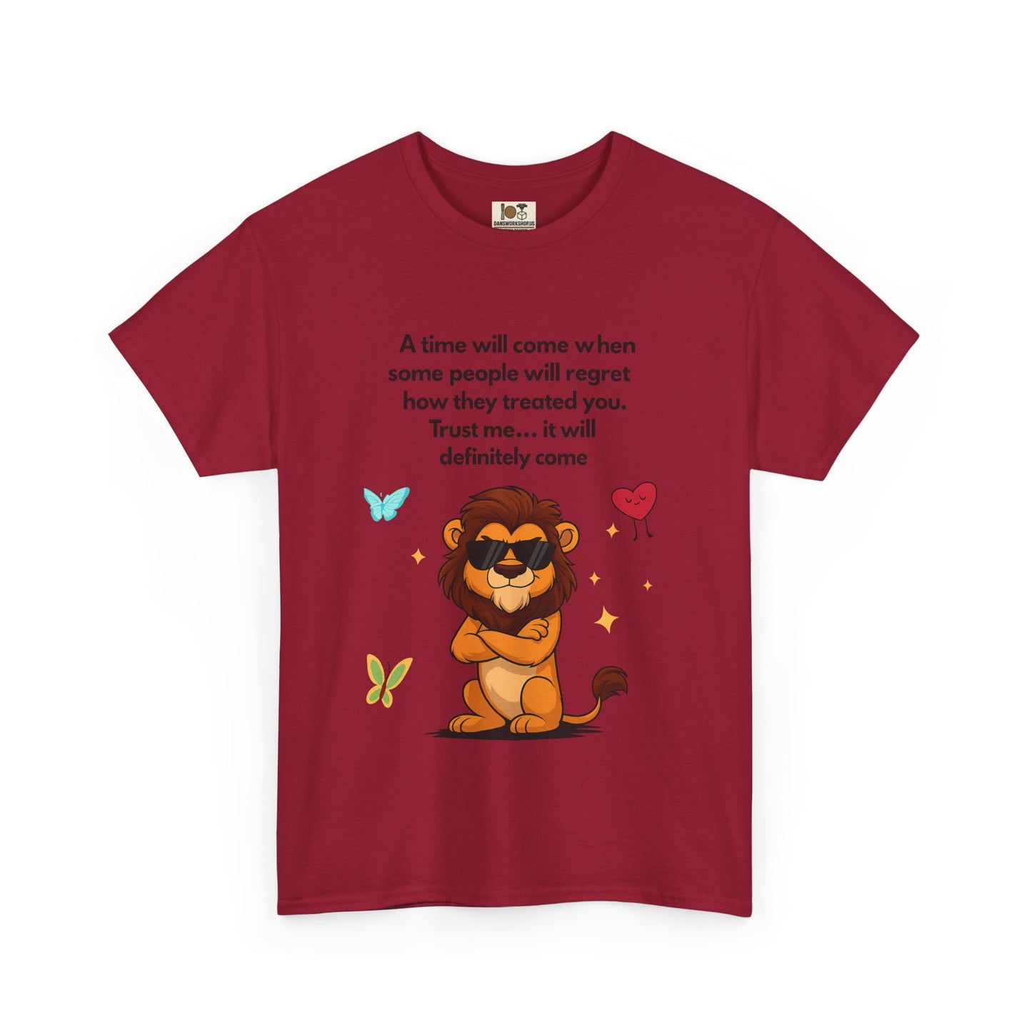 Empowering Lion Quote T-Shirt | Unisex Heavy Cotton Tee | Inspirational Graphic Tee, Gift for Friends, Motivational Apparel, Lion [...]