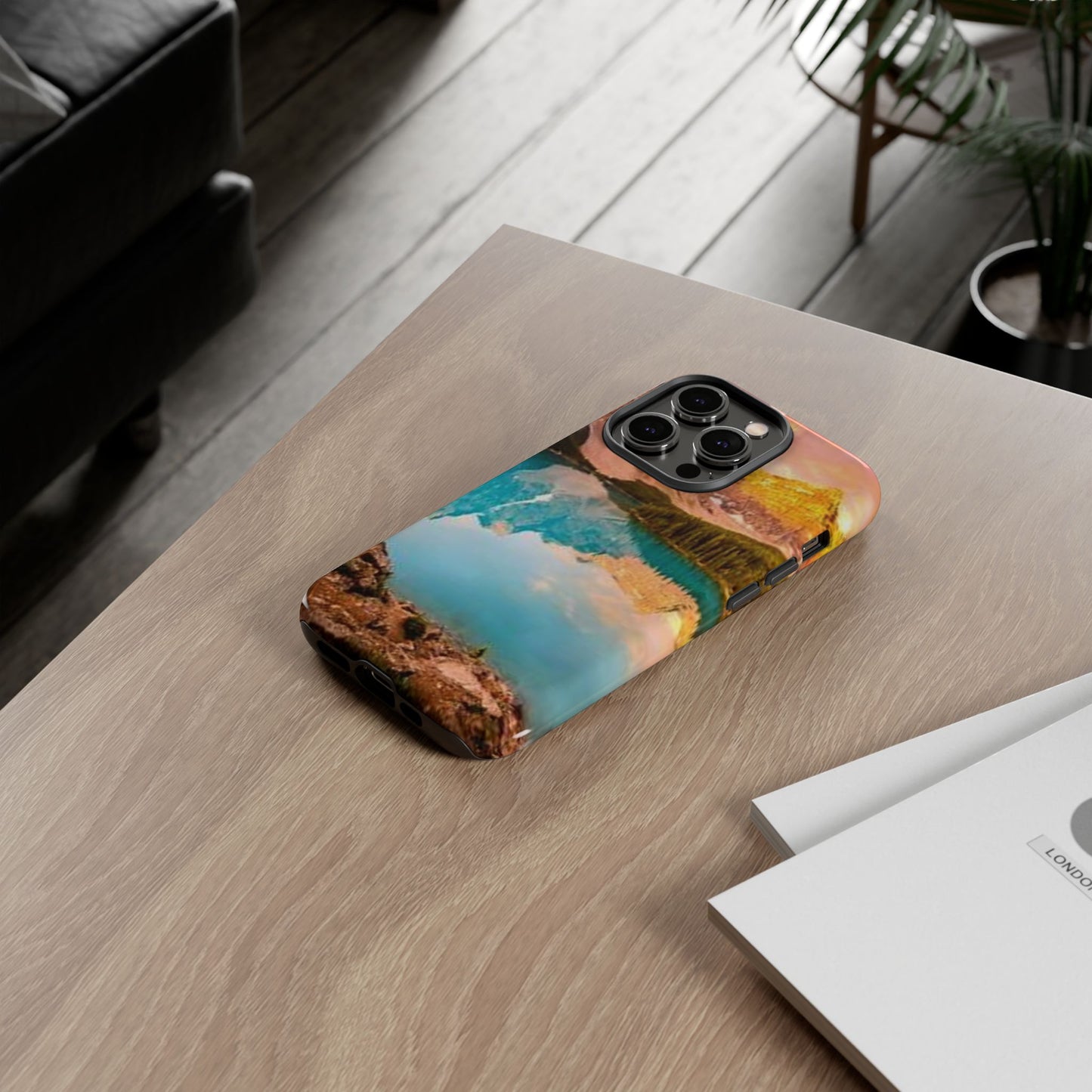 Nature-Inspired Phone Case with Mountain and Lake Design, Aesthetic Tough Cases for Outdoor Lovers, Phone Protection, Gift for Nature [...]