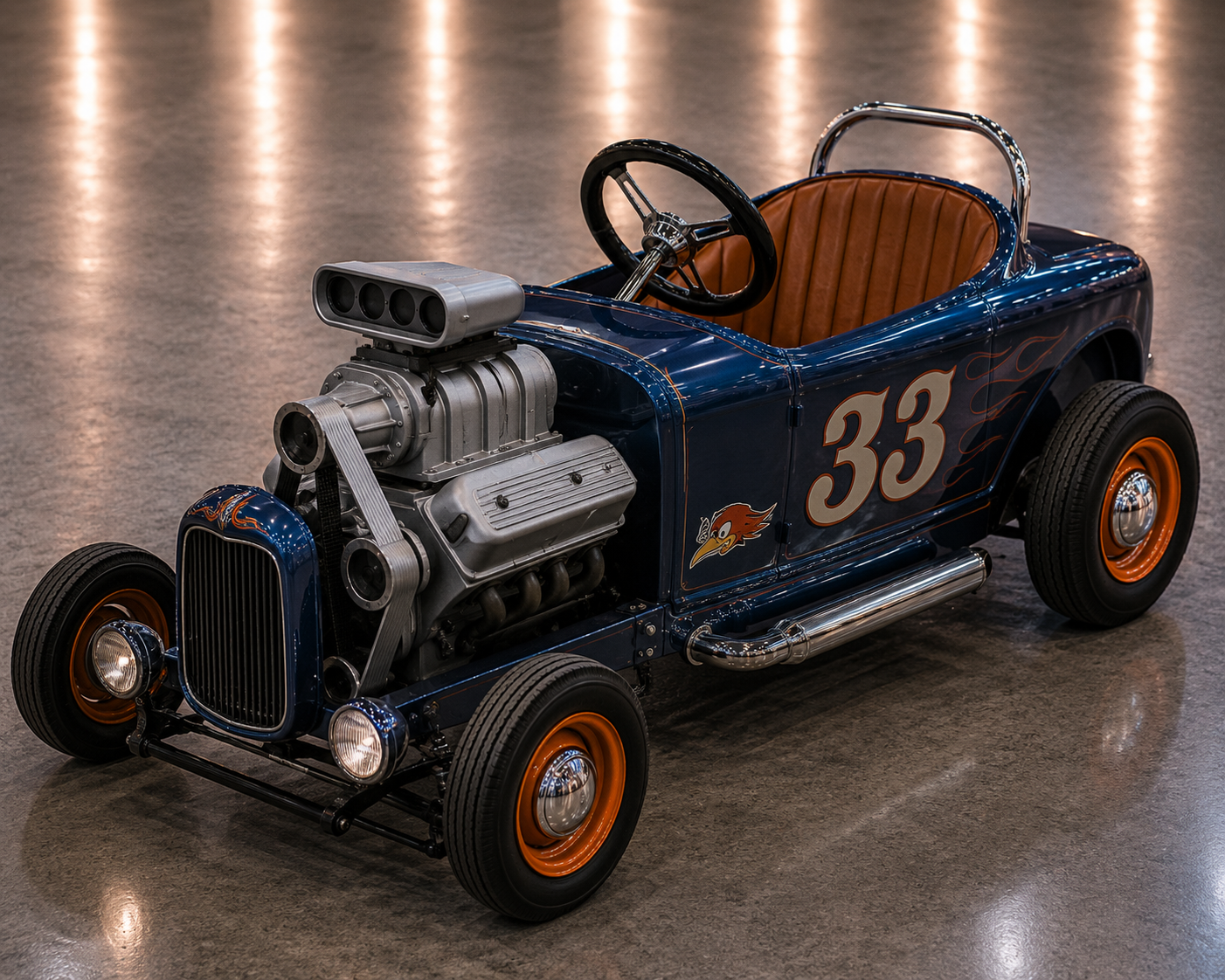 Peddle car engine