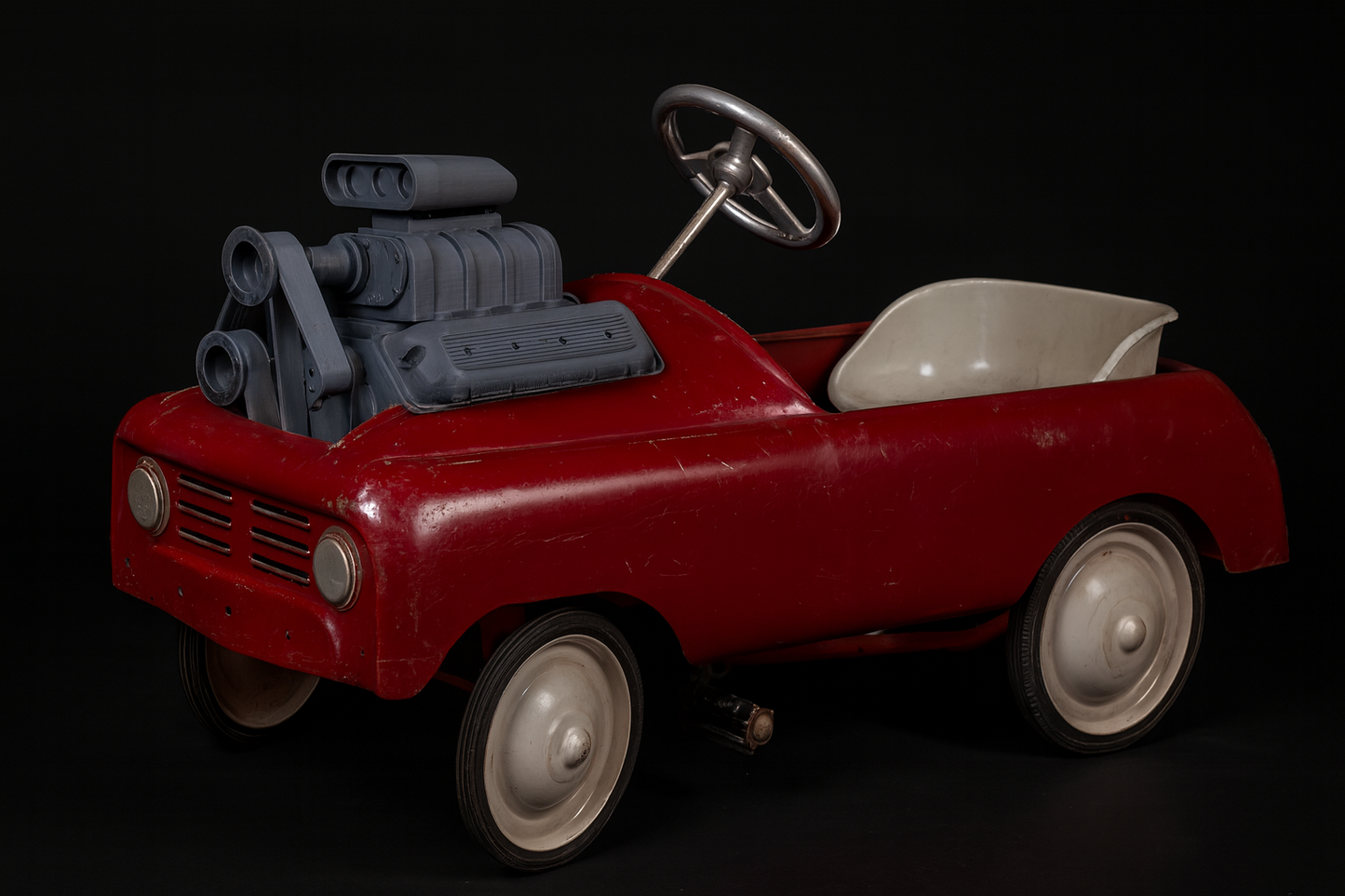 Peddle car engine