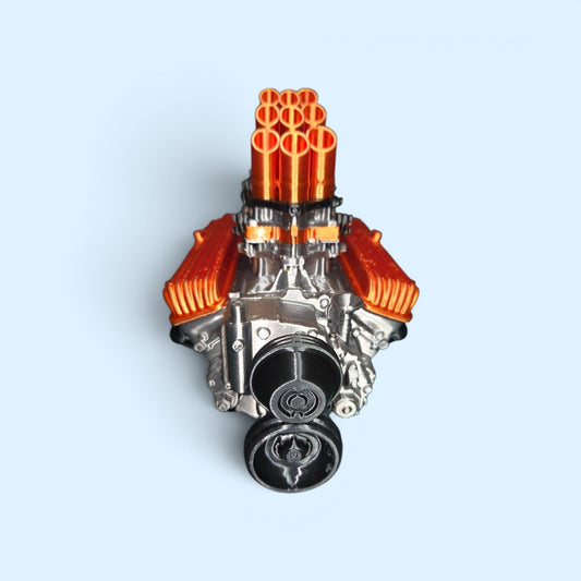 9 pipe engine