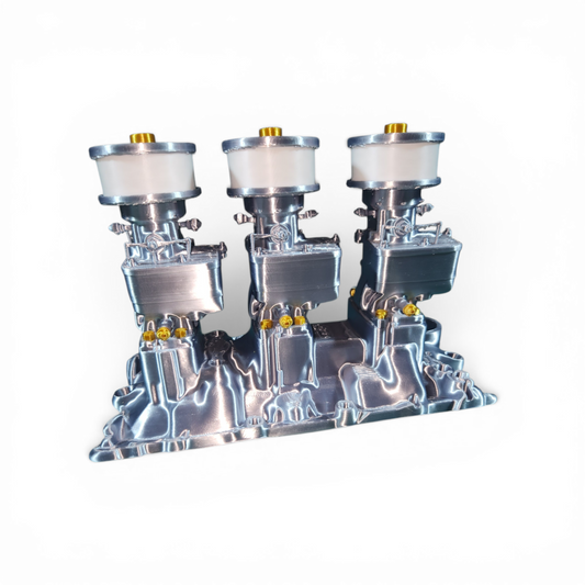 INTAKE MANIFOLD WITH ROUND AIR CLEANERS