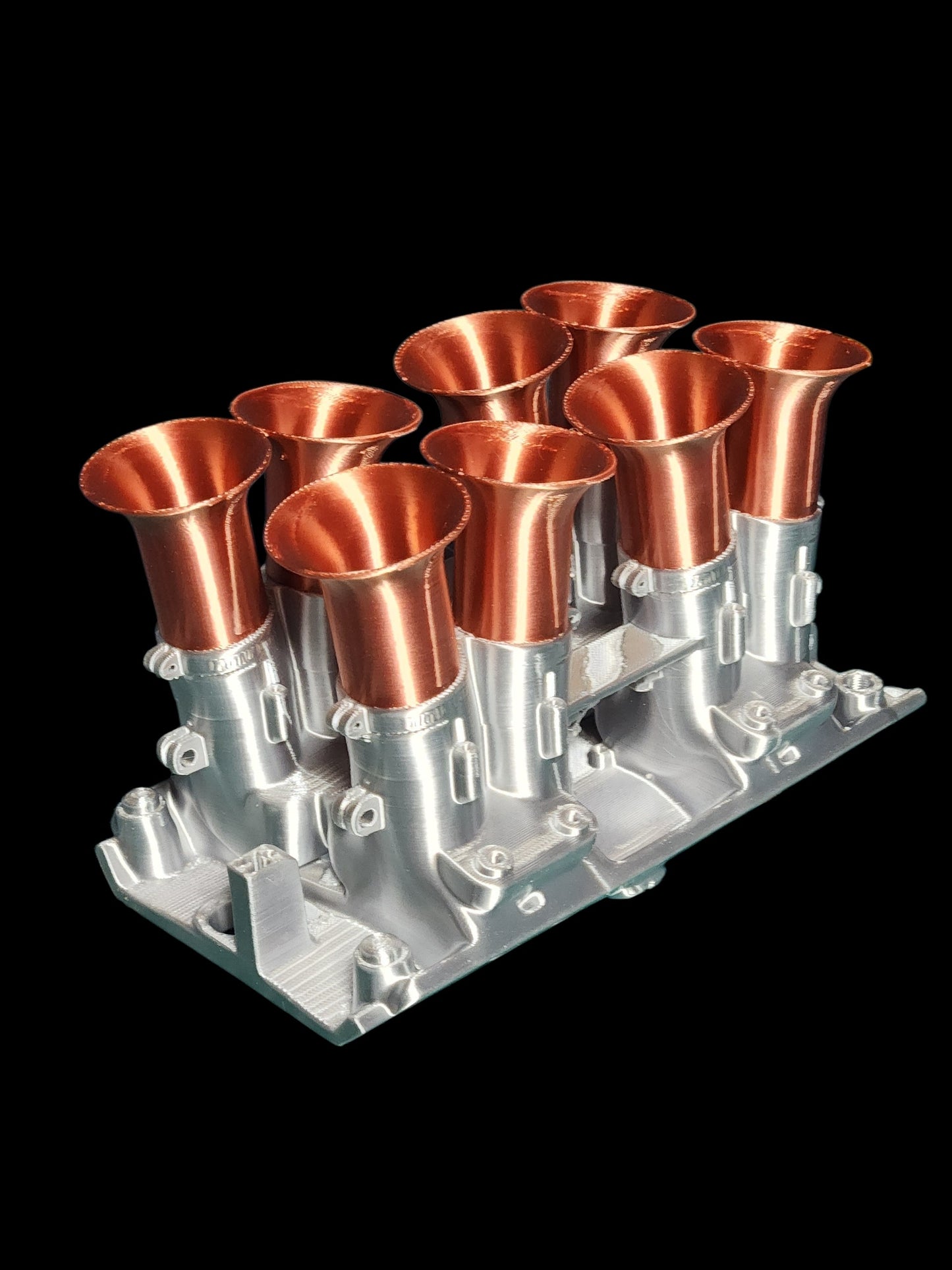 3D PRINTED 8-STACK AIR INTAKE MANIFOLD FOR PEDAL CAR ENGINES
