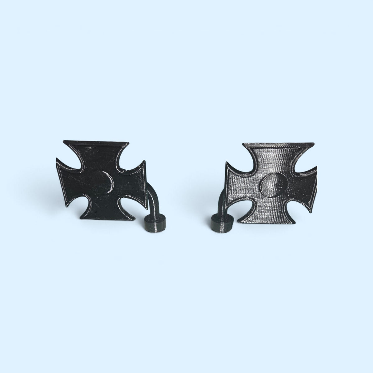 Pedal car cross mirrors