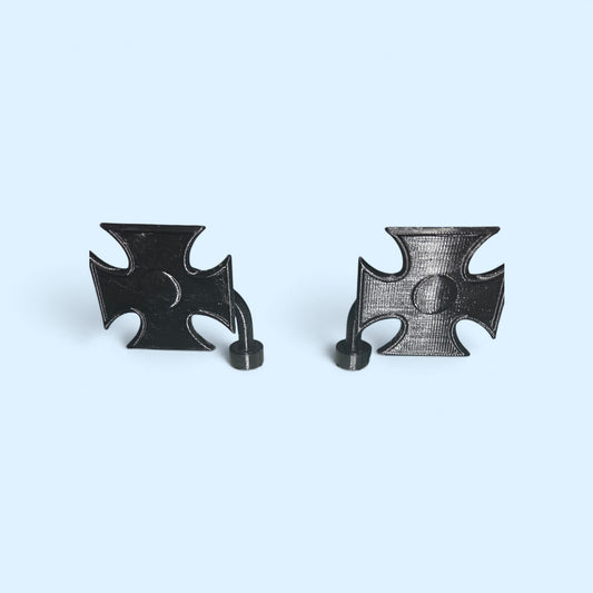 Pedal car cross mirrors