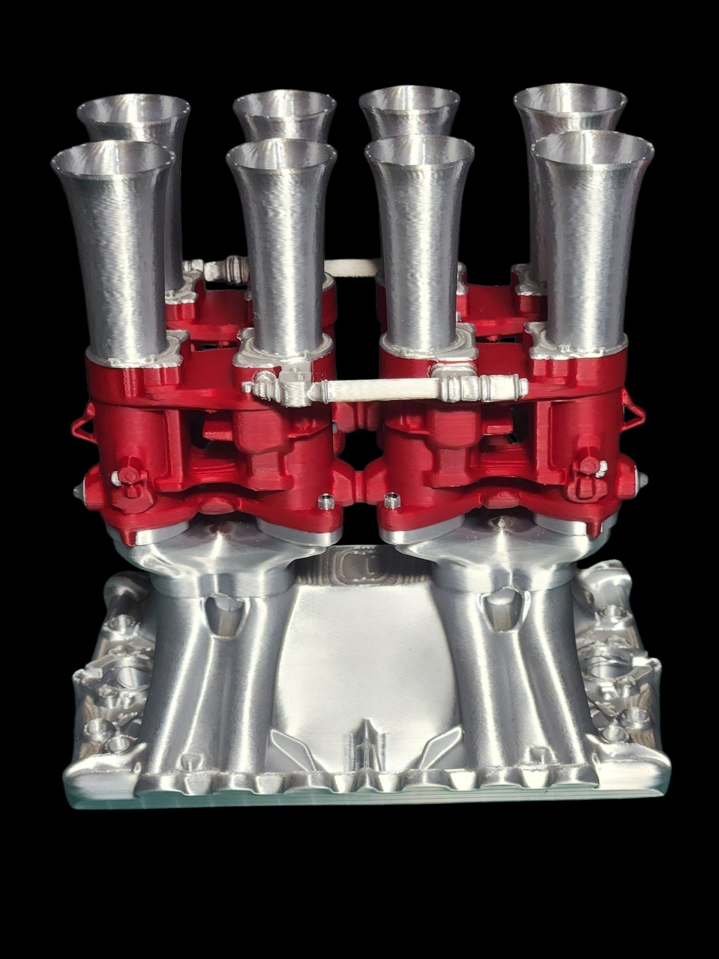 RED AND SILVER AIR INTAKE MANIFOLD