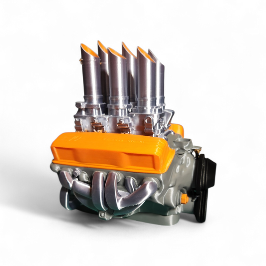 6 pipe exhaust pedal car engine